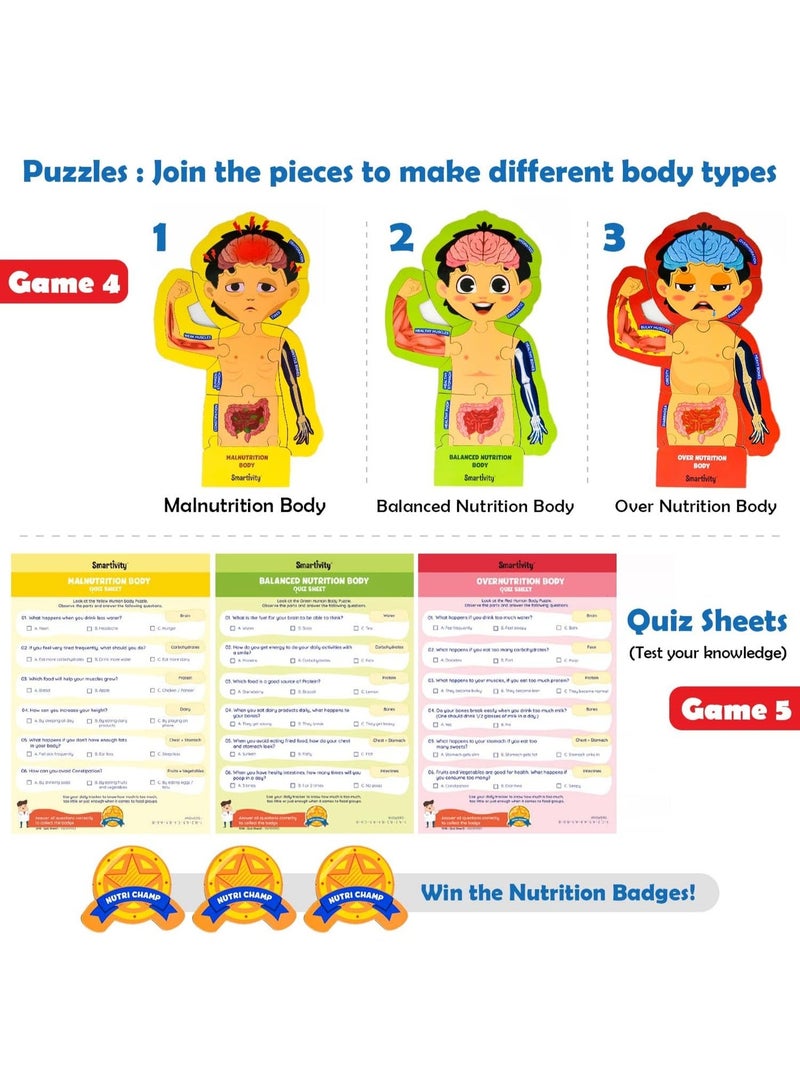 سمارتيفيتي نموذج الجهاز الهضمي من سمارتيفيتي | لعبة تعليمية للأطفال من 6 إلى 12 سنة | مجموعة أدوات علمية لجسم الإنسان مع بطاقات طعام ومتتبع للنظام الغذائي | هدية عيد ميلاد تعليمية للأولاد والبنات - Image 4